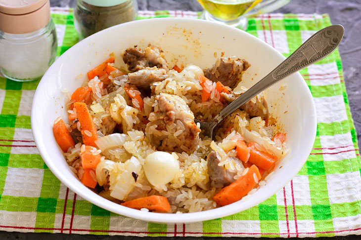Плов в рукаве в духовке — простой и вкусный рецепт без хлопот