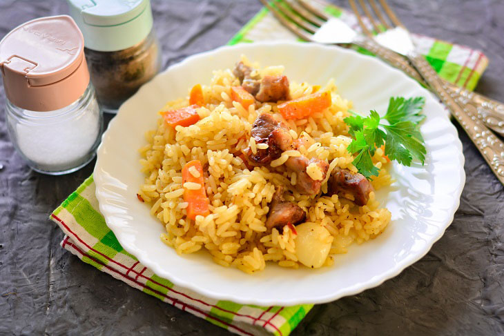 Плов в рукаве в духовке — простой и вкусный рецепт без хлопот
