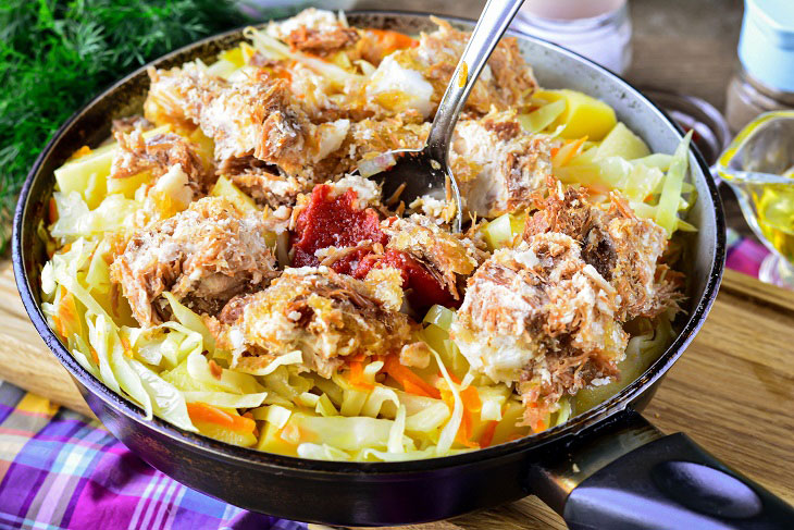 Бигус с тушенкой — простое, сытное и вкусное блюдо