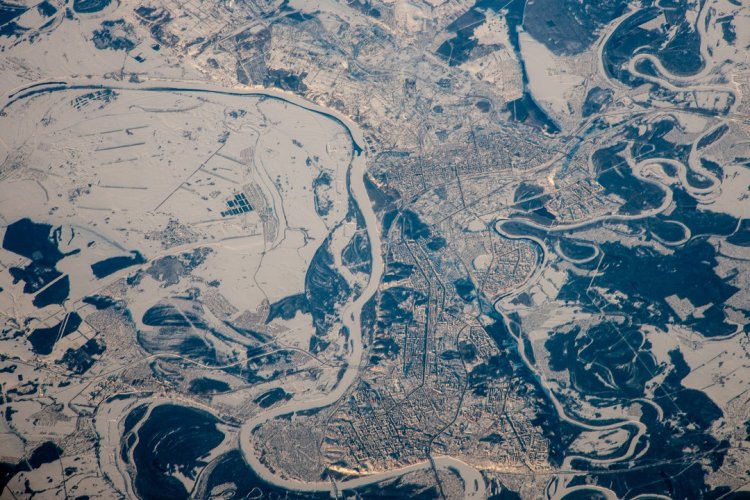 Российский космонавт Рязанский опубликовал фотографии Уфы из космоса Российский космонавт Рязанский опубликовал фотографии Уфы из космоса