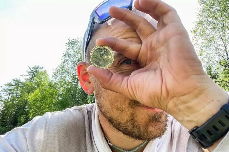 Пять уникальных монет спрячет уфимский турист Олег Чегодаев на маршруте своего путешествия Пять уникальных монет спрячет уфимский турист Олег Чегодаев на маршруте своего путешествия