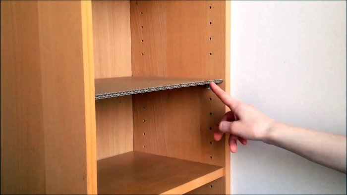 Как из картона сделать полку для шкафа Как из картона сделать полку для шкафа