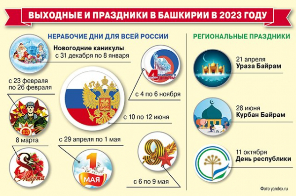 В июне жители Башкирии отдохнут на два дня больше В июне жители Башкирии отдохнут на два дня больше0