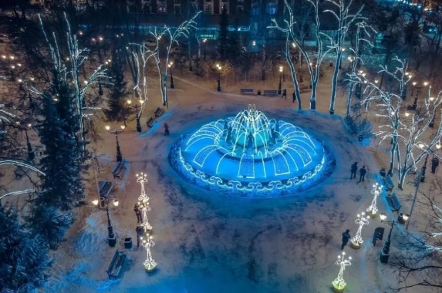 К Новому году по Уфе протянут 18 км гирлянд К Новому году по Уфе протянут 18 км гирлянд0